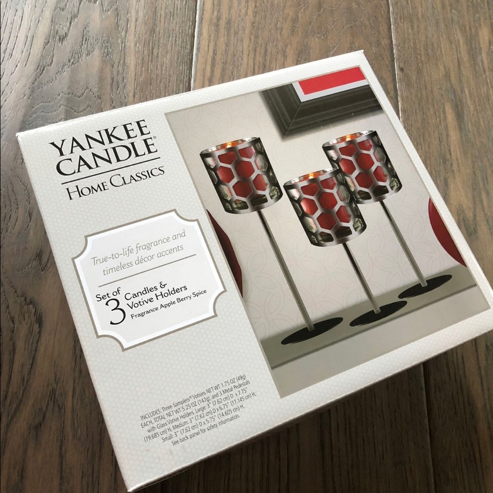 Yankee Candle 3 Candles Holders